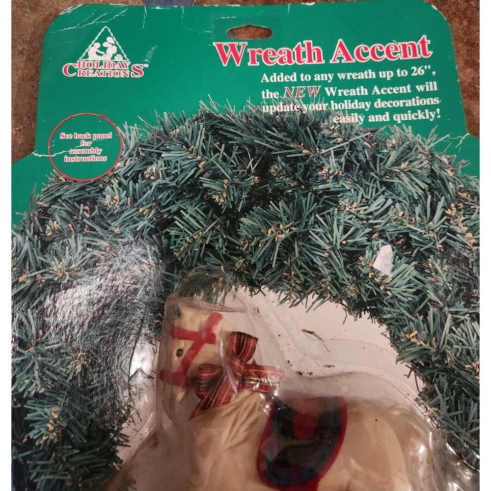WREATH BUILDING KIT Horse And Presents CHRISTMAS HOLIDAY WREATH ACCENT‎ PIECES